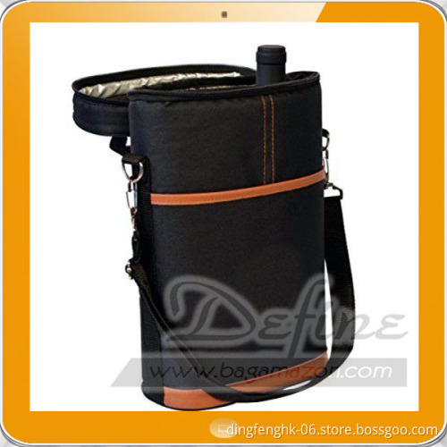 traveling wine bag with 2 bottle